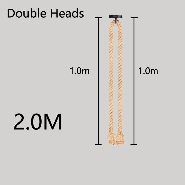 Industrial E27 Vintage Hemp Rope Pendant Lights Attic Personality Indoor Lightings for Loft/Living Room/Bar Pendant Chandelier