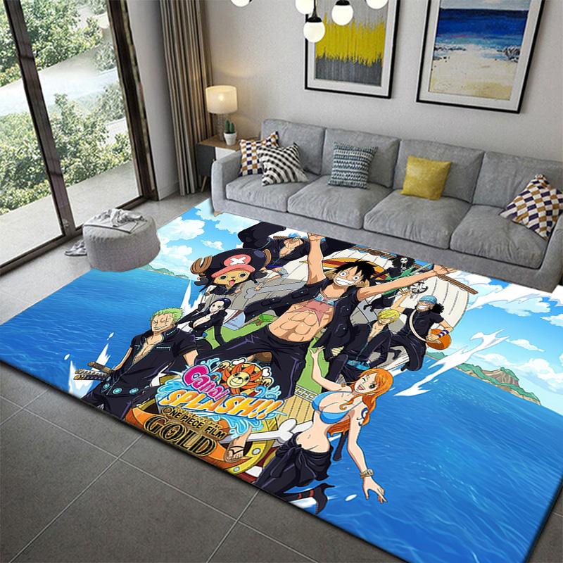 One Piece Anime Living Room Rug Non-Slip Durable Mat for Bedroom Decor