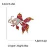 Rhinestone Goldfish Brooches for Women Enamel Aquatic Animal Pins Event Party New Gifts Backpack Decoration Clothes Accessories