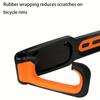 Vertical Folding Bike Wall Mount Rack - Heavy-Duty Bike Hanger, Easy Install with Screws Space-Saving Bike Storage for Road & Mountain