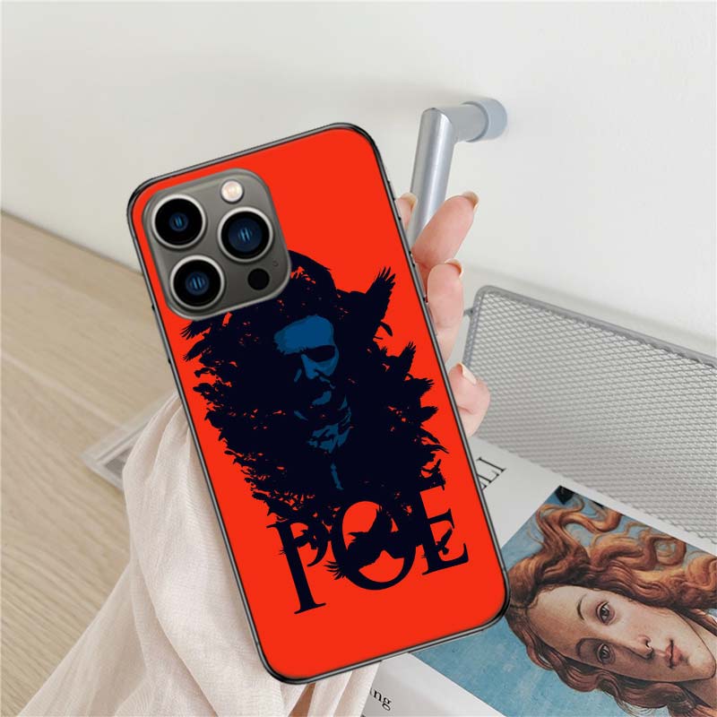 Edgar Allan Poe Handyhülle Für Iphone 17 Air 16 15 Pro Max 14 Plus 16E Hülle 13 Pro 12 Mini 11 Klare Hülle Silikon Niedliche Hülle S