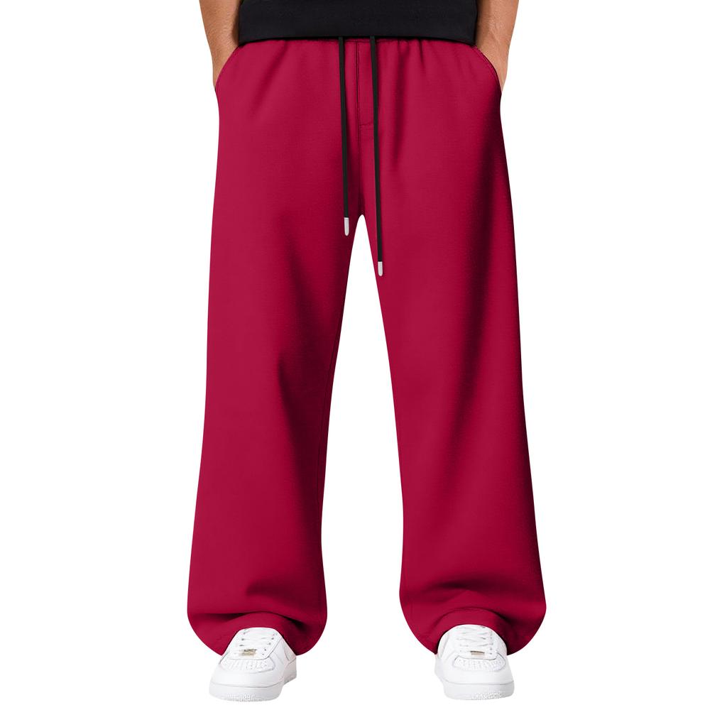 Men's Baggy Sweatpants Wide Leg Sweat Pants With Pockets