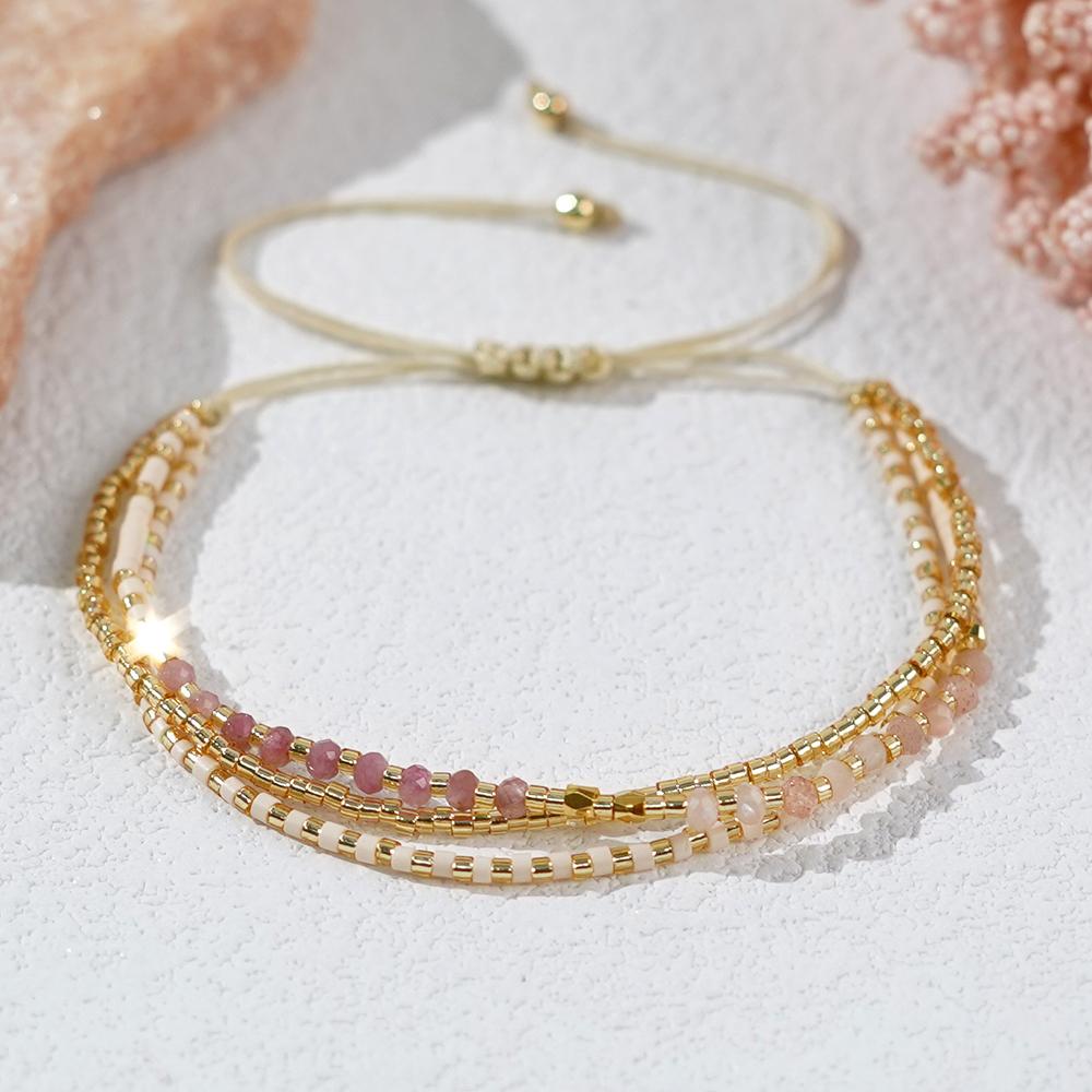 1PC Go2boho Boho Fashion Multi Warp Surfer Bead Bracelets Luxury Beaded Jewelry Lucky Summer Beach Gifts for Women and Friends