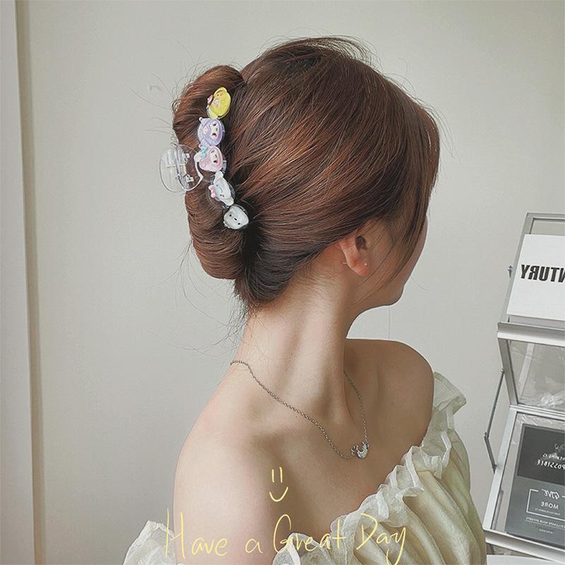 Transparent Cartoon Sanrio Shark Clip Summer Large Kulomie Grab Clip Hairpin Back Head Hair Accessories Headgear Hairpin