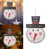 Handcrafted Wooden Christmas Tree Clock Hanging Decors With Easy Hanging Design Safe Nontoxic Holiday Homes Decoration