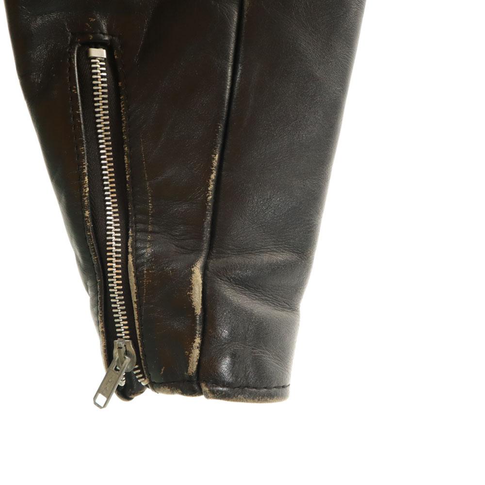 SCHOTT 80s 90s Old USA Made Double Riders Jacket 38 Black Men's Used