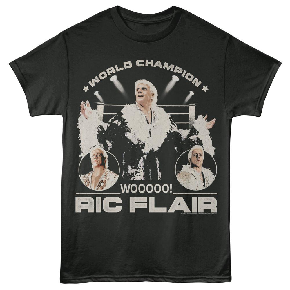 Ric Flair World Champion Wrestling Legend Outside Ring Wooooo Men T Shirt XXXL