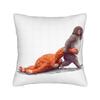 I Love Punch Cute Baby Monkey Punch Pillow Cover  Soft Cushion Cover Funny Pillow Case For Sofa Car Home Decor