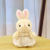 Cute Soft Rabbit Plush Doll  With Soft Short Fur And Pp Cotton Filling For Kids