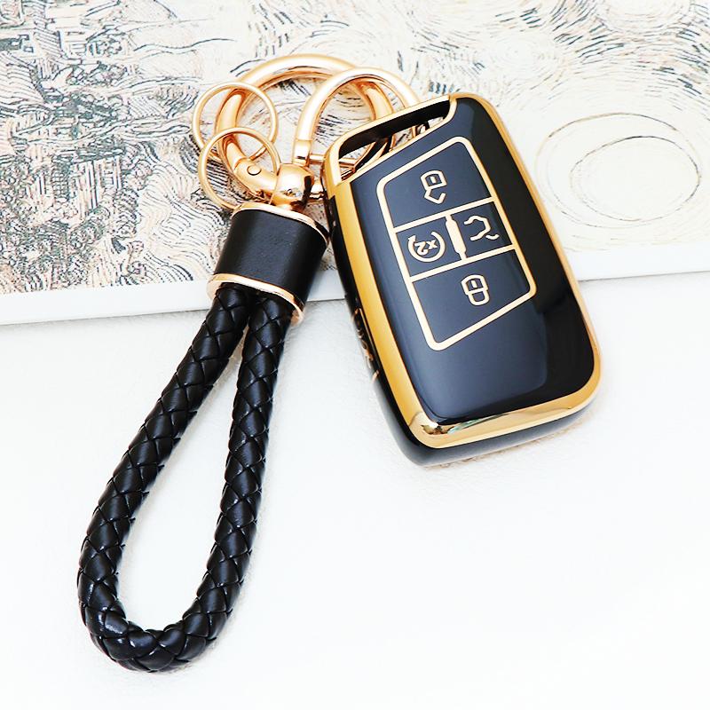 5 Button TPU Smart Key Case Cover for Volkswagen VW 2018 Atlas Tiguan Golf 7 Magotan Fob Remote Holder Shell Keychain
