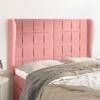 VidaXL Headboard with Ears Pink 147x23x118-128 Cm Velvet3118009