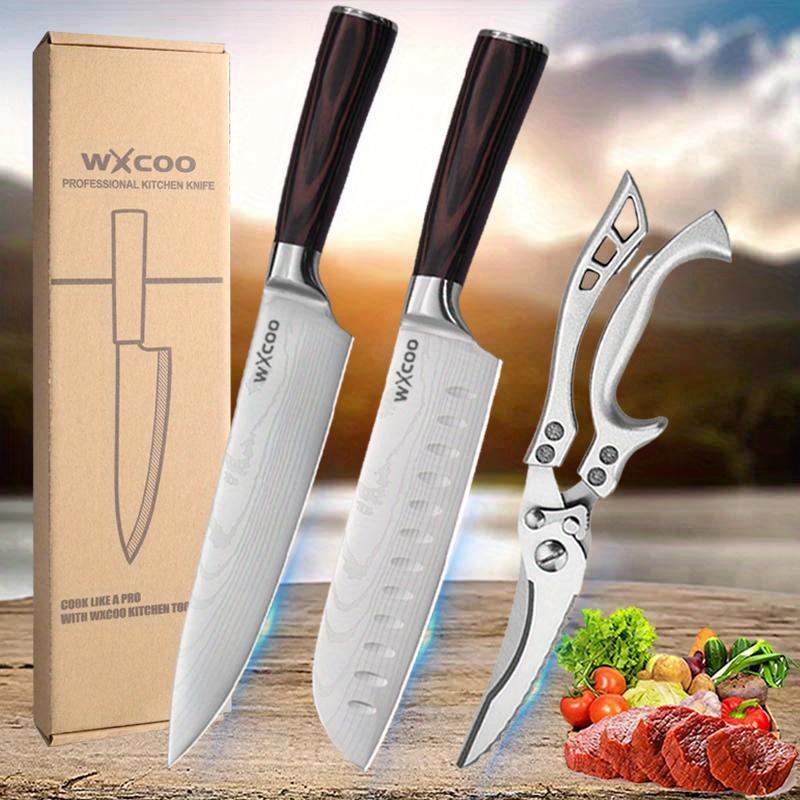 Stainless Steel Kitchen Utility Butcher Cutting Paring Kitchen Scissors Multipurpose Knife Household Kitchen Knife Boning Meat Cleaver