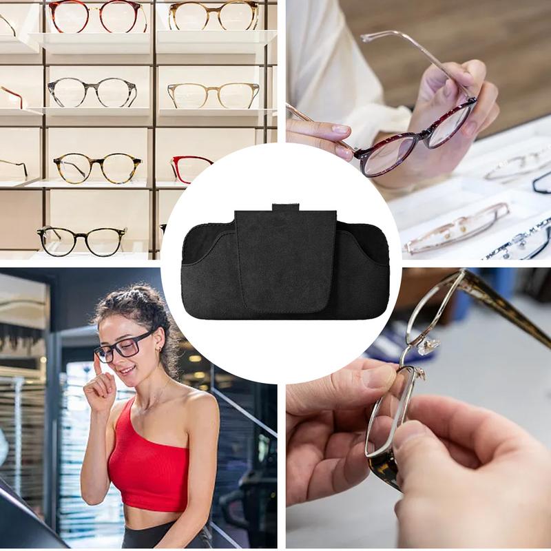 Solglasögonhållare för bilvisir Magnetisk glasögonklämma Fodral PU-läder Solglasögon Glasögon Fäste Glasögonorganisatör För Kvinnor