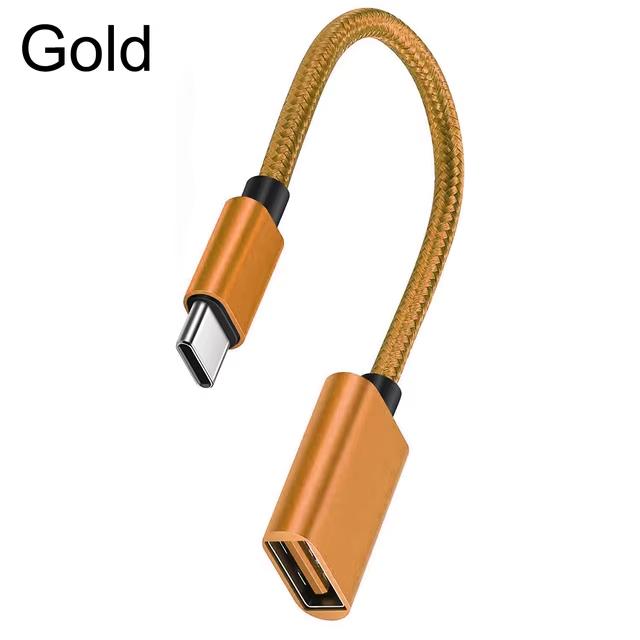OTG USB to Type C Adapter Type C Cable Adapter Connector for Xiaomi Samsung S20 Huawei OTG Data Cable Converter for MacBook Pro