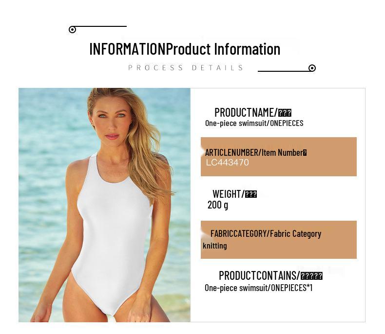 2024 European & American Plus Size Women's One-Piece Swimsuit