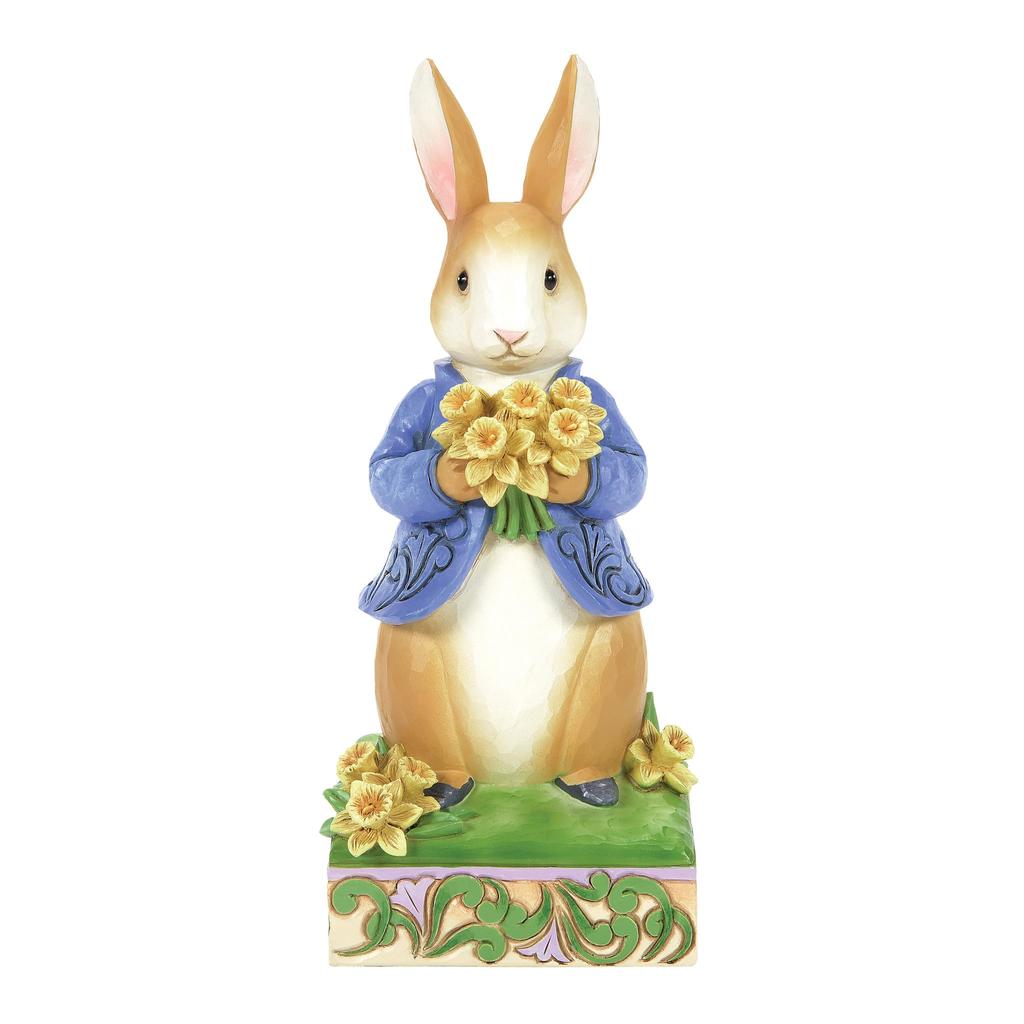 JIM SHORE Peter Hase mit Blumenstrauß 6014046