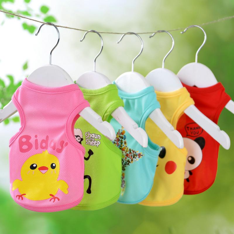 Sweet Fruit Puppy Dog  Sleeveless Clothes Summer Pet Vest for Small Dogs Yorkshire Schnauzer Beagle Cat Shirts Mascotas Clothing