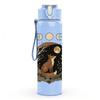 1PC Moon Forest Rabbit Art 750ml Color Plastic Sports Water Bottle Leakproof Flip Straw Lid Suitable for Sports Office Home Use