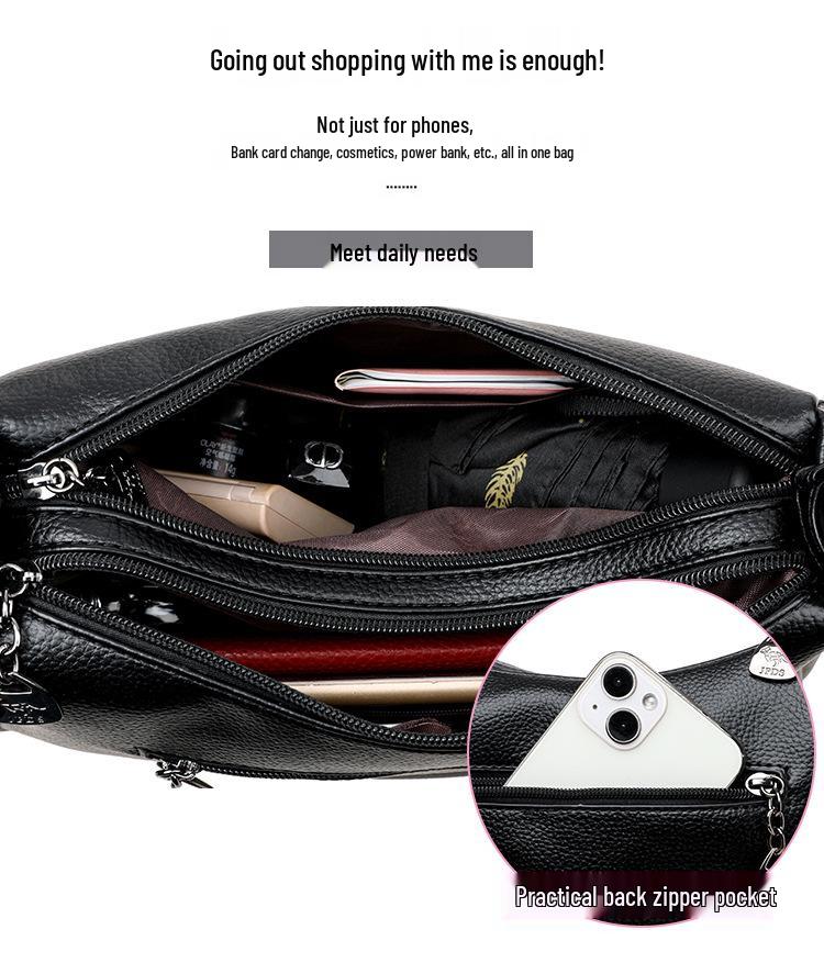 Elegant Women's 2025 Versatile Crossbody Bag: Large Capacity, Single Shoulder, Perfect for Casual or Commuting.