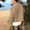 Trendige Retro Unisex Jeansjacke mit Stehkragen - Lässige Herbst-Arbeitskleidung