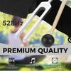 Dreld 528Hz Tuning Fork, Tuner, Rubber Mallet with Storage Pouch, for Purification, Angelic Tones, and Healing
