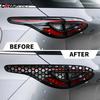 Honeycomb Car Rear Tail Light Decoration Stickers Vinyls Foil Wrap Car Tint Film Covering Photochromatic Headlights Stickers