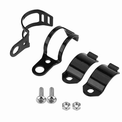 2Pcs Motorrad Blinker Halterung Fit für 3045mm Gabel Roller (Schwarz)