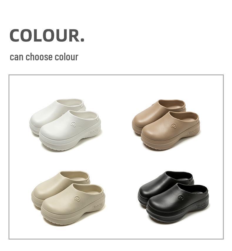 Unisex pantofle EVA s jedním páskem, uzavřenou špičkou, zdravotnické boty, plážové a kuchařské pantofle