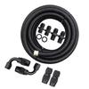 Automatic Transmission Coolers Line Kit Black 6AN Steel Braided Hose For 4L60E 4L65E Automobile Replacement