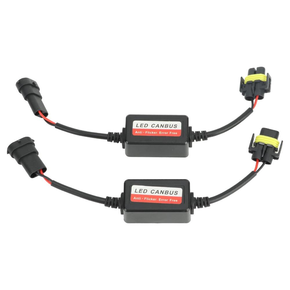 2Pcs Error Free Design LED Headlight Decoder 12V Voltage Anti Flicker Decoder For LED Headlight