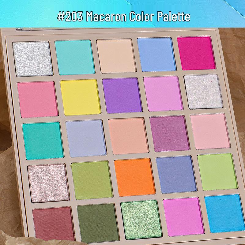 

Biya Good Sunshine 25-Color Eyeshadow Palette: Matte, Shimmer, Glitter, Milk Tea, Orange, Brown, Highlight, Contour All-in-One.