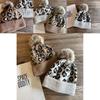 Fashion Leopard Print Pattern Women's Casual Warm Knitted Hatp For Outdoor Casual