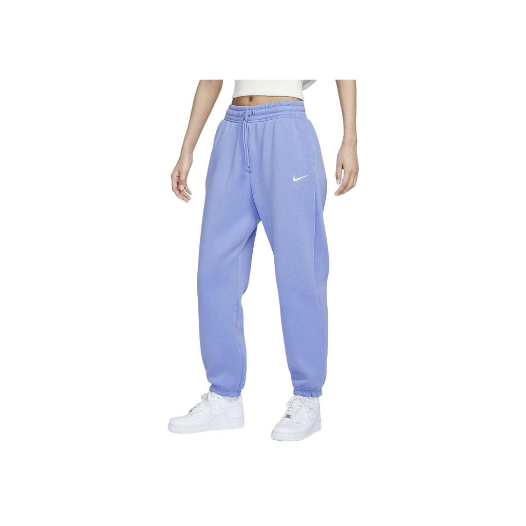 Nike Sportswear Phoenix Fleece High-Waisted Soft Solid Color Fleece Pants Women bottoms Pulse-Gem-Blue Sail FZ5997-494