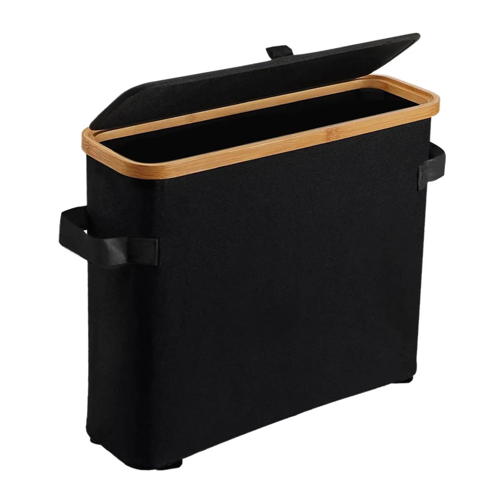 

Бамбуковый контейнер для хранения туалетной бумаги с крышкой, дышащий дизайн, большой органайзер для ванной комнаты, держатель для туалетной бумаги