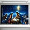 Christmas Nativity Scene Theme Banner Decoration Background Merry Christmas Party Home Decoration Photography Background Cloth