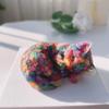 Exquisite Lucky Cat Stone Figurine Mini Cartoon Wealth Cat Model  Bedroom