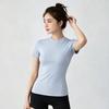 Skin-friendly and versatile sports top women's high-elastic breathable short-sleeved quick-drying and thin Pilates running fitness wear