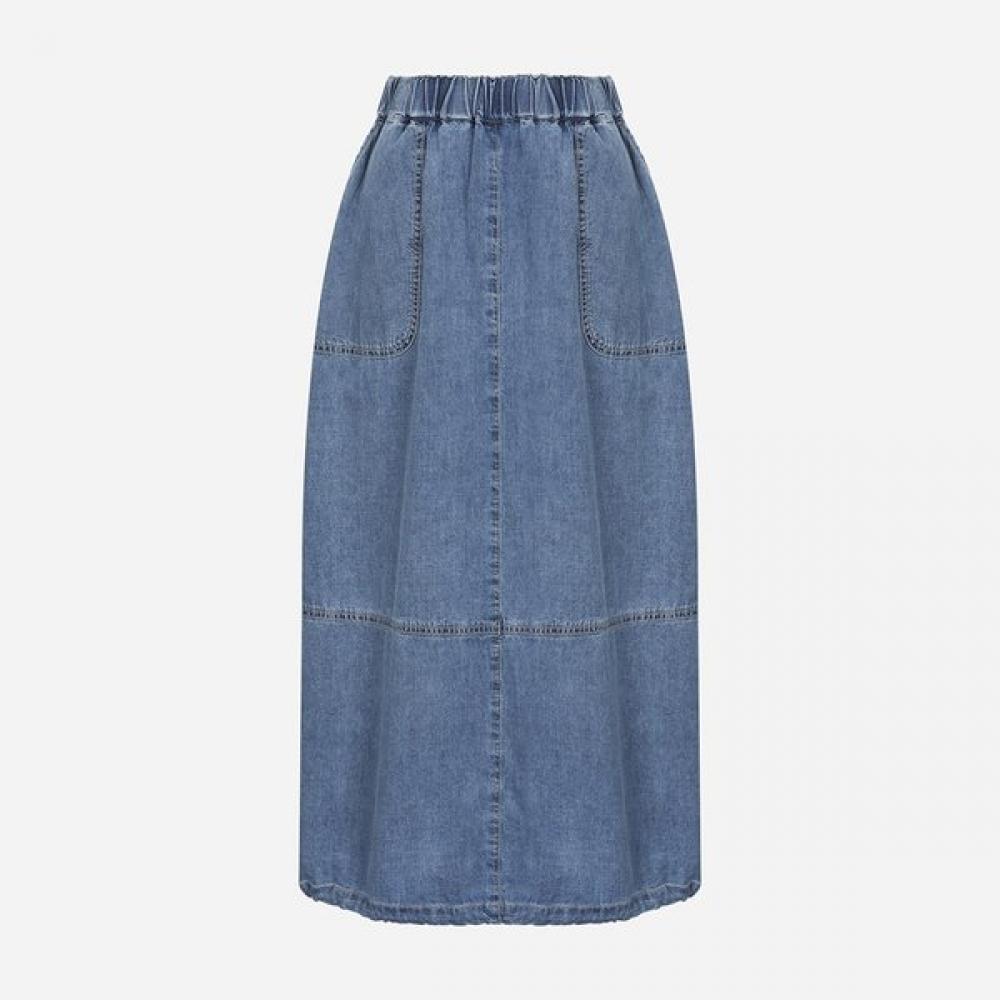 Thursday Island Out Pocket Denim Skirt T256msk131w Indigo (IN)/S