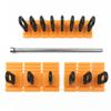 Car Dent Repairing Puller Kit Paintless Glue Pulling Tabs Tool Auto Body Sheet Metal Dent Removal Tool with Metal Rod
