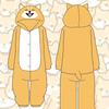 Autumn And Winter Parent-Child Clothing Men And Women Children Cartoon Animal One-Piece Pajamas Rose Red Rabbit Flannel Loungewear Performance Clothes