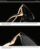 Foreign Trade  Popular Cat-Eye Metal Leg Women'S Sunglasses European And American Street Photography Ins Sunglasses