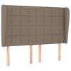 VidaXL Tête de lit avec oreilles Taupe 147x23x118-128 cm Tissu3117958