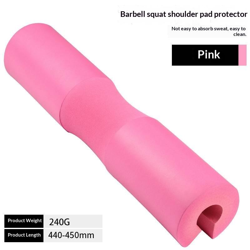 Barbell Sheath Weightlifting Pads Fitness Equipment Sports Safety Foam Barbell Pads Shoulder Pads A розовый