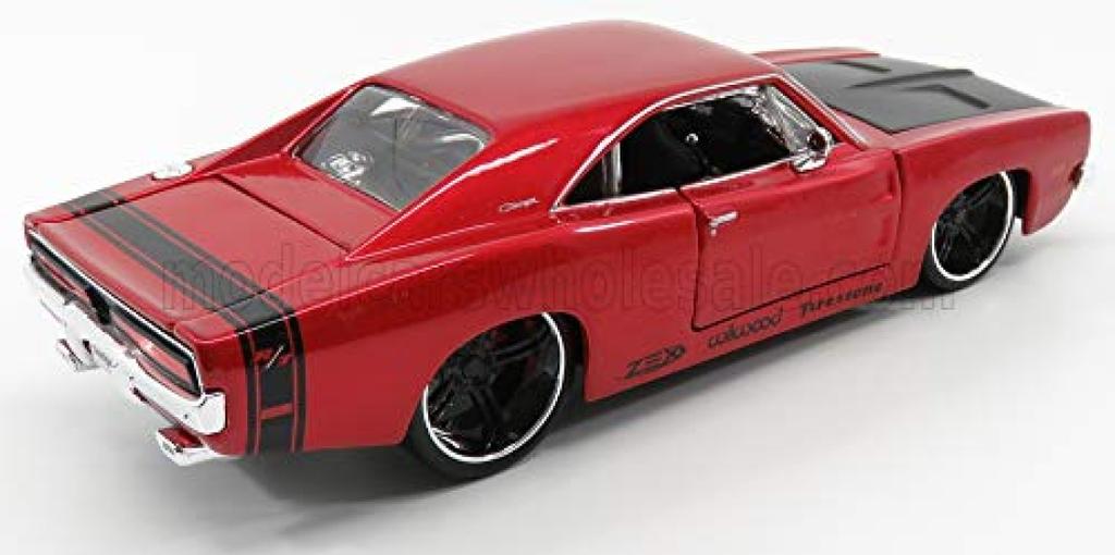 Mini Car American Car Dodge Charger MAISTO DODGE CHARTGER COUPE 1969 RED MET BLACK 32537R 1/24 R/T