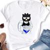Muscle Sanrioes Womens TShirt Anime HelloKitties Cinnamon Kuromis Fun Model Cartoon Clothing Casual Cotton Couples TShirt