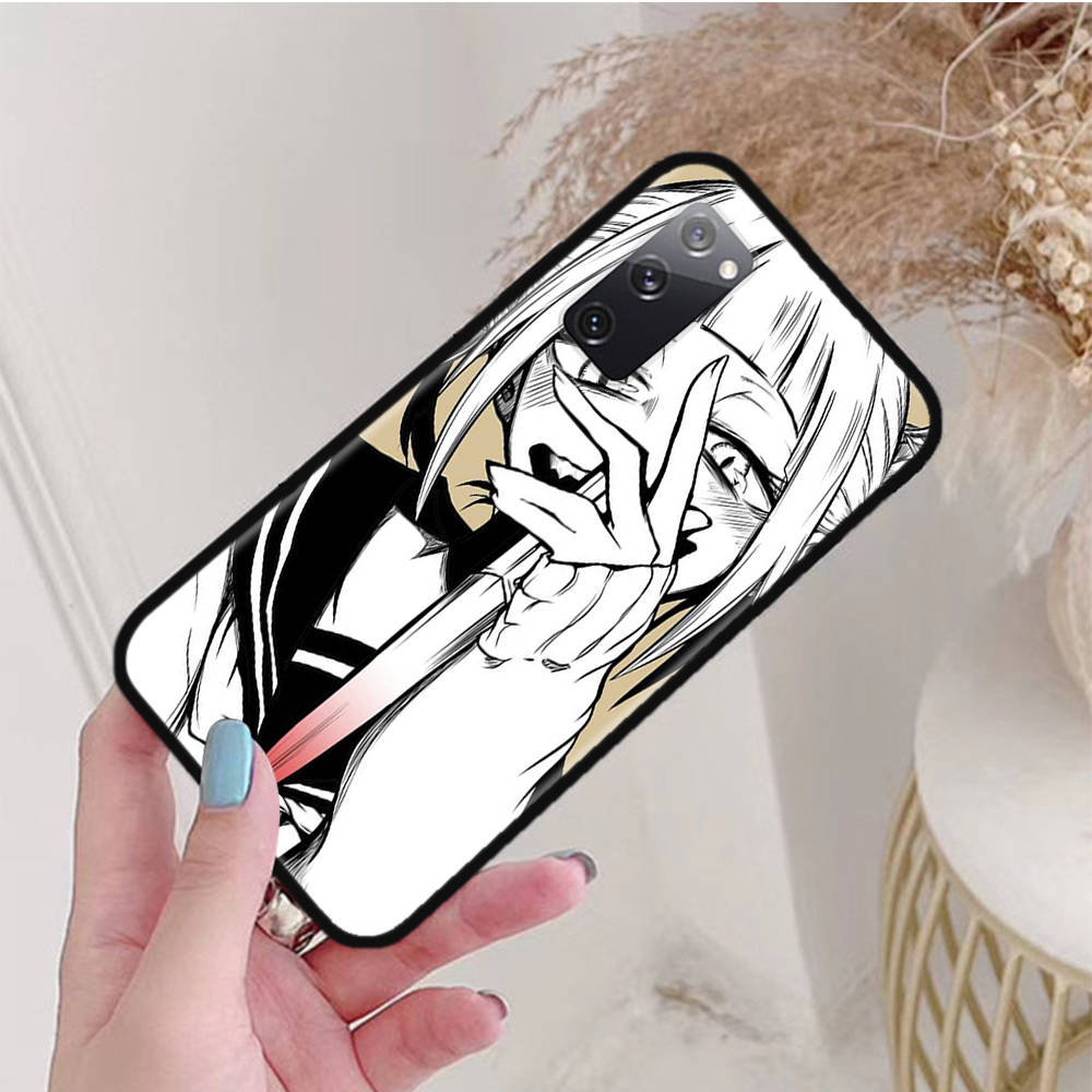 Black Case for Xiaomi Poco X6 X4 M5 M6 F5 F6 C65 C55 C50 C51 C40 Pro Redmi 14C A3X 13C 12C 11T 10A 9C Note 7 6 8A Plus W-52 Academia Himiko Toga