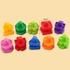 Screw Shape Plastic Insert Blocks Montessori Nut Shape Toys Screw Building Blocks  Children Toys