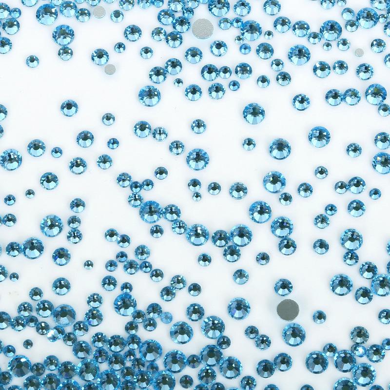 Nail Art Größe Gemischt Flacher Boden Diamant Ss6-Ss20 Mehrgrößen Strass Schmuck 1440 Stück