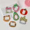 Colorful Fruit Shape Refrigerator Magnets Frame Holds Photos Card Note Memos With Reliable Magnetic Adhesion Holder