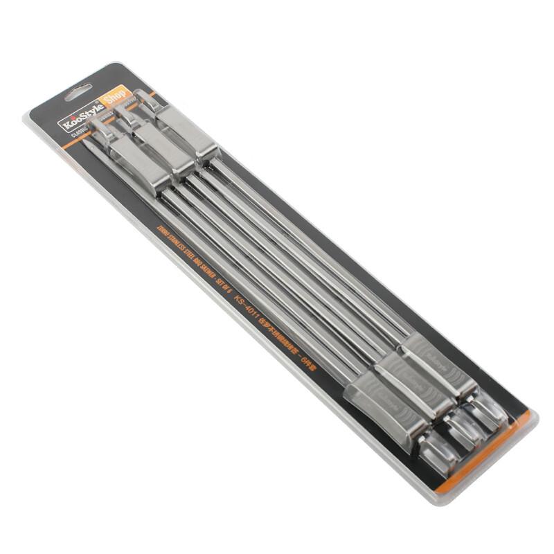 Flat Stainless Steel BBQ Skewers